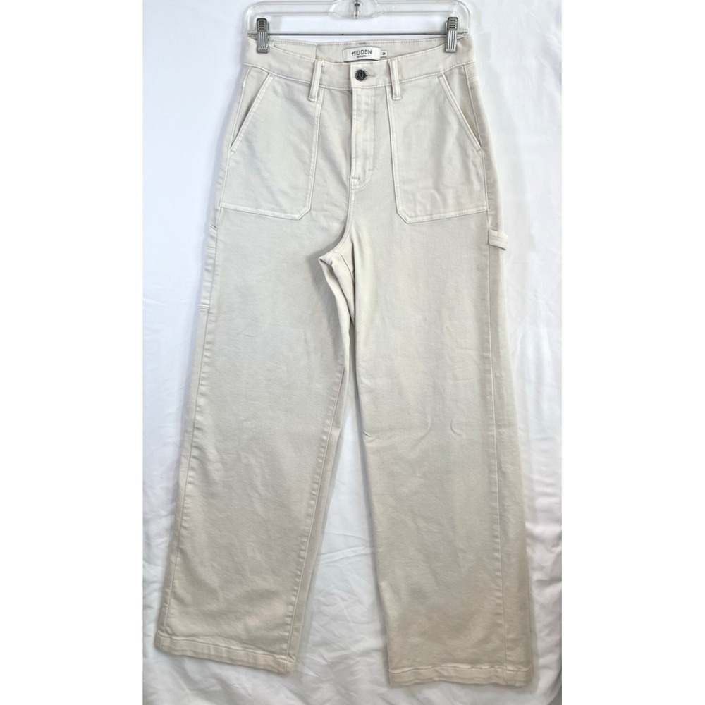 Hidden Los Angeles Logan Carpenter Jeans Womens 28 High Rise Tapered Wide Leg